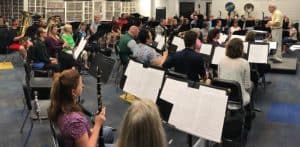 The North Myrtle Beach Community Band Rehearsing. The North Myrtle Beach Community Band Rehearsing.